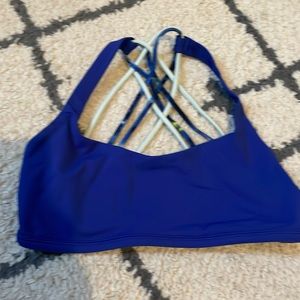 Blue lululemon bra